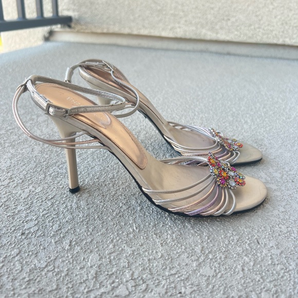 Enzo Angiolini ankle strap bejeweled sandals size 7 - Picture 6 of 12